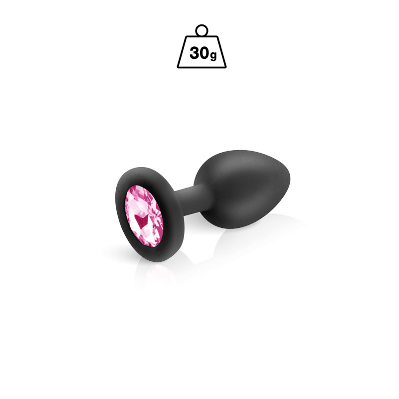 Distributeur Plug Anal Plug Noir Silicone Bijou Hidden Eden