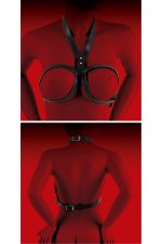 Harnais de bondage pour poitrine femme en cuir vegan