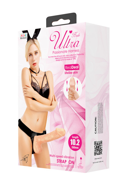 STRAP ON DILDO VIBRANT T3