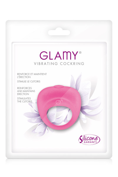 Glamy vibrating cockring pink