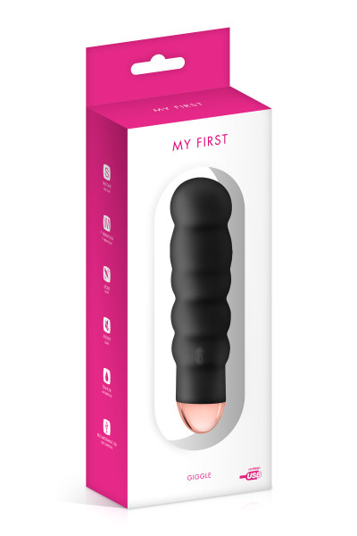 Giggle, vibromasseur USB noir