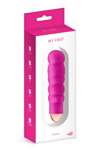 Giggle, vibromasseur USB rose